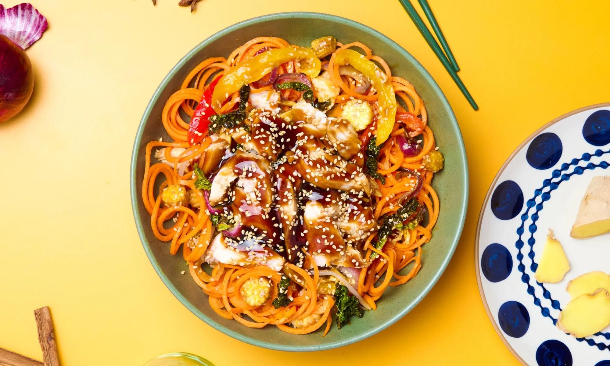 Teriyaki chicken noodles