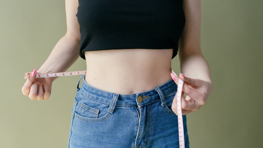 Lady losing weight