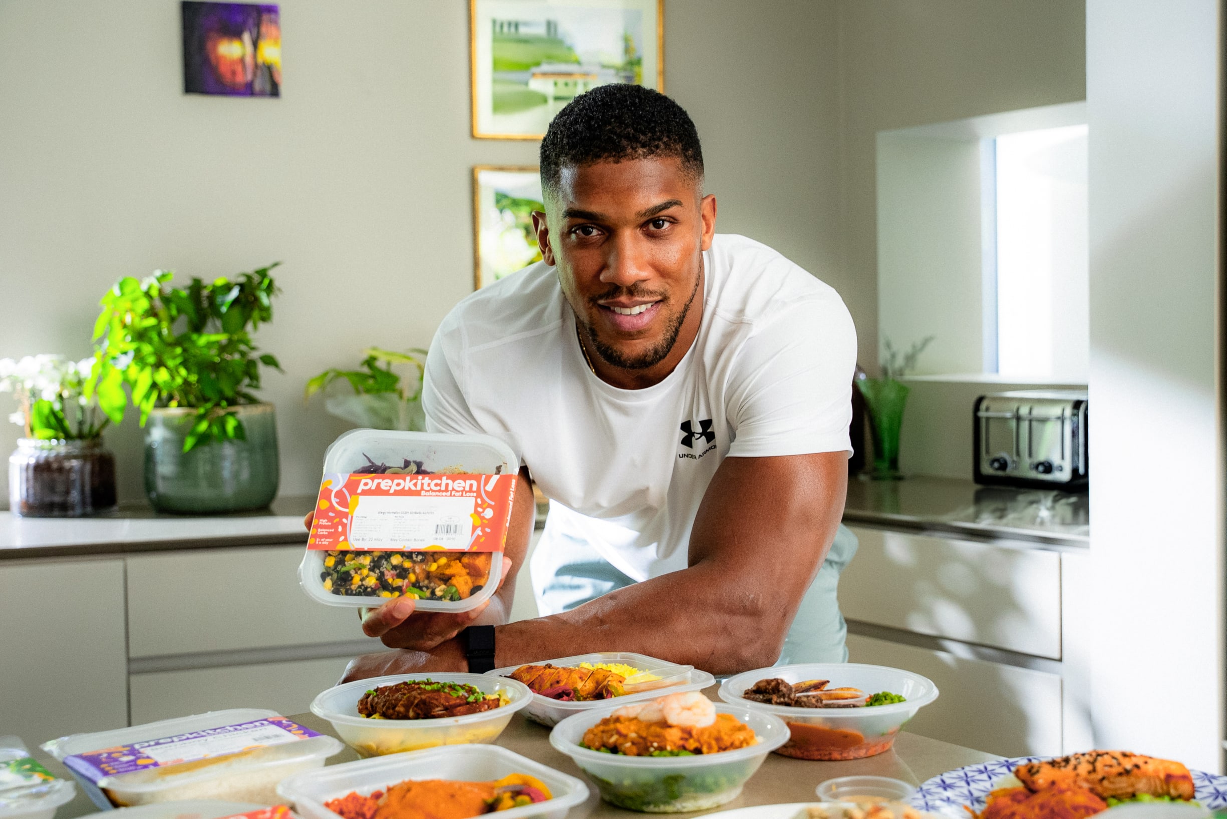 Anthony Joshua with Prep Kitchen
